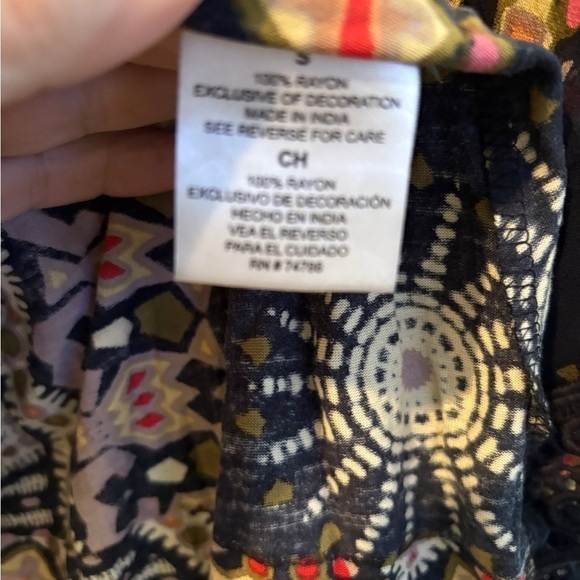 Patrons Of Peace 70s Gypsy Witchy Boho Dress Size Small - Picture 7 of 10